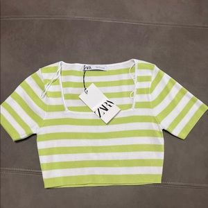 Zara Cropped Knit Top